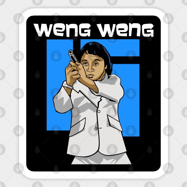 Agent Weng Weng Sticker by sinistergrynn